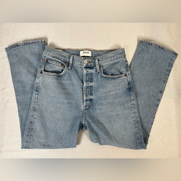 Agolde High waisted Cropped Riley jeans Size 26 - Picture 3 of 11